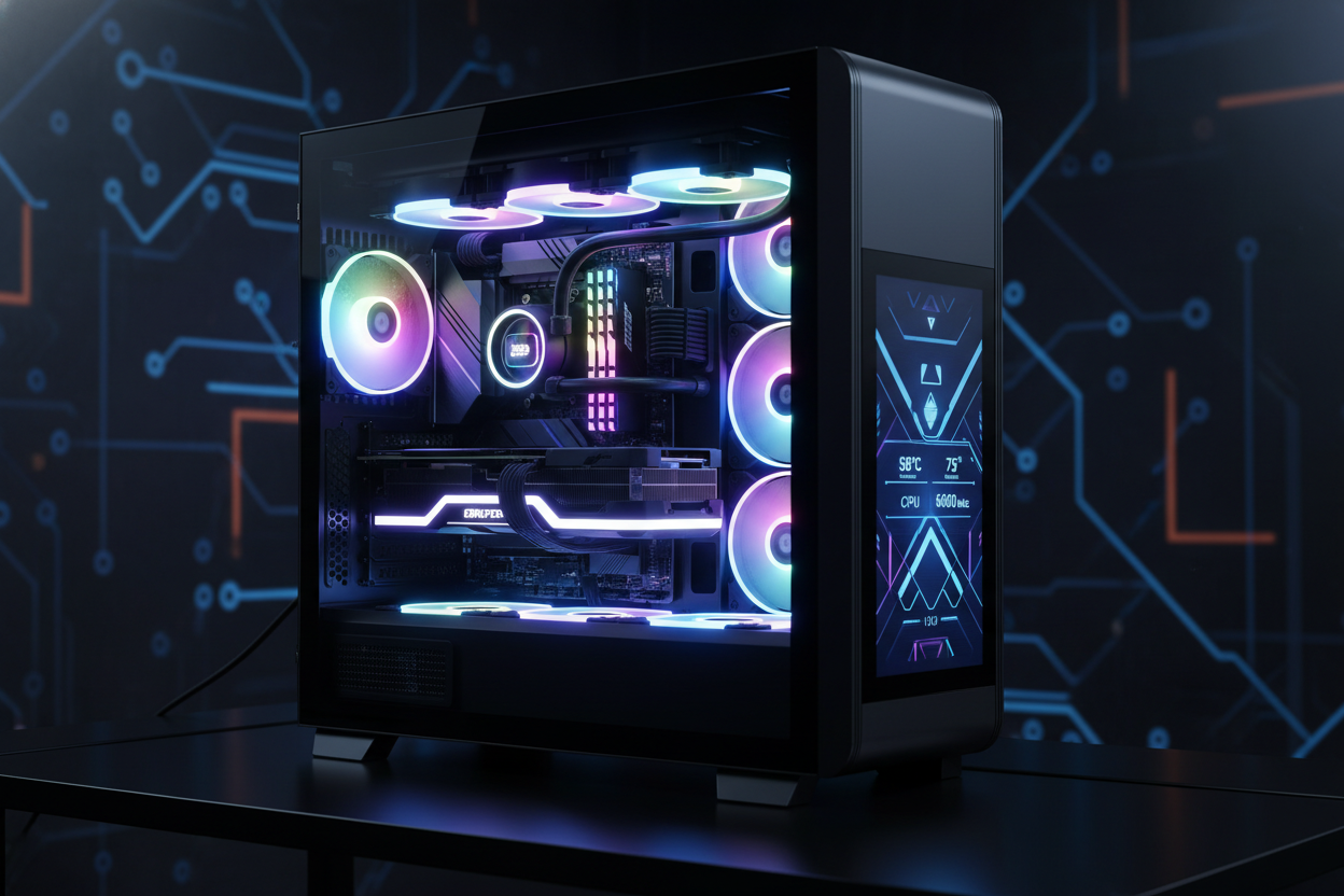 make it in a case with a screen on it